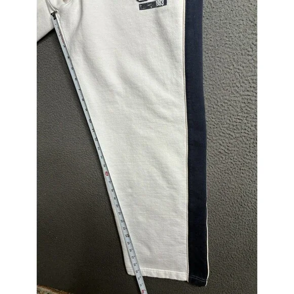 Vintage Old Navy Sweatpants Sz Large Baggy Stripe Y2K Draw String Wide Leg